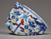 清·康熙 青花五彩 五谷丰登  NO.7928