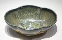 邛窑 绿釉多曲长瓷杯 绿釉瓷碗 绿釉小瓷杯 -成都博物馆藏