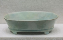 汝窑天青釉椭圆形水仙盆  北宋  河南省文物考古研究院藏