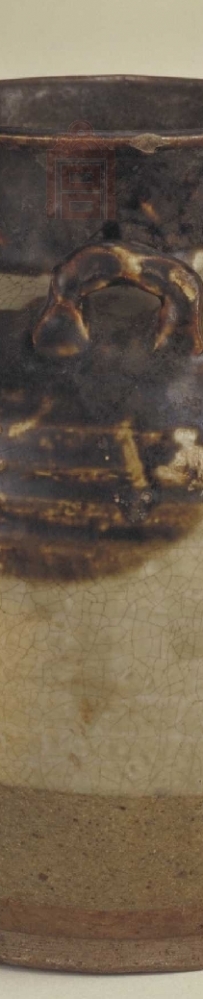 唐代 邛窑青釉褐彩四系罐 | 故宫博物院