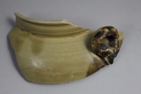 长沙窑 K-000007 唐代 褐彩耳系罐