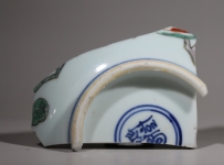 清·康熙 青花 五彩 石榴 梵文款    NO.7954