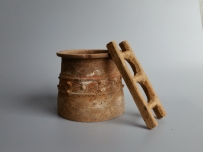 汉代彩陶　陶井＼陶罐 NO.6735