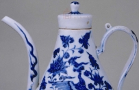 景德镇窑青花凤穿牡丹纹执壶1|北京故宫