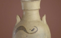 唐代 琉璃厂窑绿彩双系瓶 故宫博物院藏