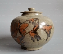 金元 铁锈花 盖罐  NO.7402