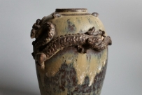 【西坝窑】宋代堆塑龙纹窑变谷仓罐冬瓜罐 NO.771