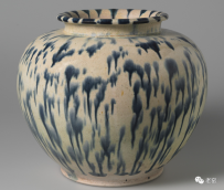 唐 三彩蓝斑万年罐 台北故宫博物院馆藏