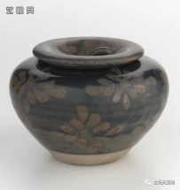 世界 各 博物馆 馆藏 黑釉 铁锈花器 欣赏
