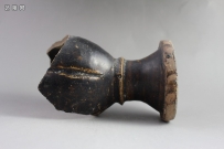 黑X-134 宋代 衡山窑 黑釉 高足杯 瓜棱壶 NO.488