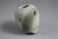 K-000040 唐代长沙窑绿釉蒜头瓶