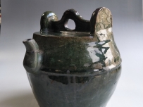 清代 民国 绿釉 提梁壶 酒壶 水壶 NO.1468