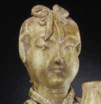 宋代 耀州窑青釉药王塑像|故宫