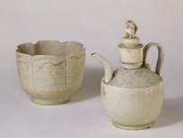 宋代 景德镇窑青白釉刻花注壶、注碗| 故宫