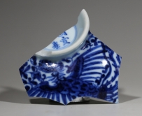 清·  青花 大明宣德年制 寄托款  NO.7962