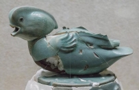 汝窑天青釉刻花莲瓣纹熏炉  北宋  河南省文物考古研究院藏