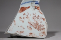 清·康熙 青花 矾红彩 龙纹  NO.7952