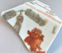 明 嘉靖  五彩 鱼藻纹  罐 盆 碗 NO. 7151